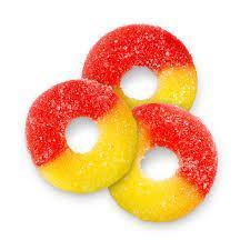 Gummy Rings - Peach - Life is Sweet Candy Store